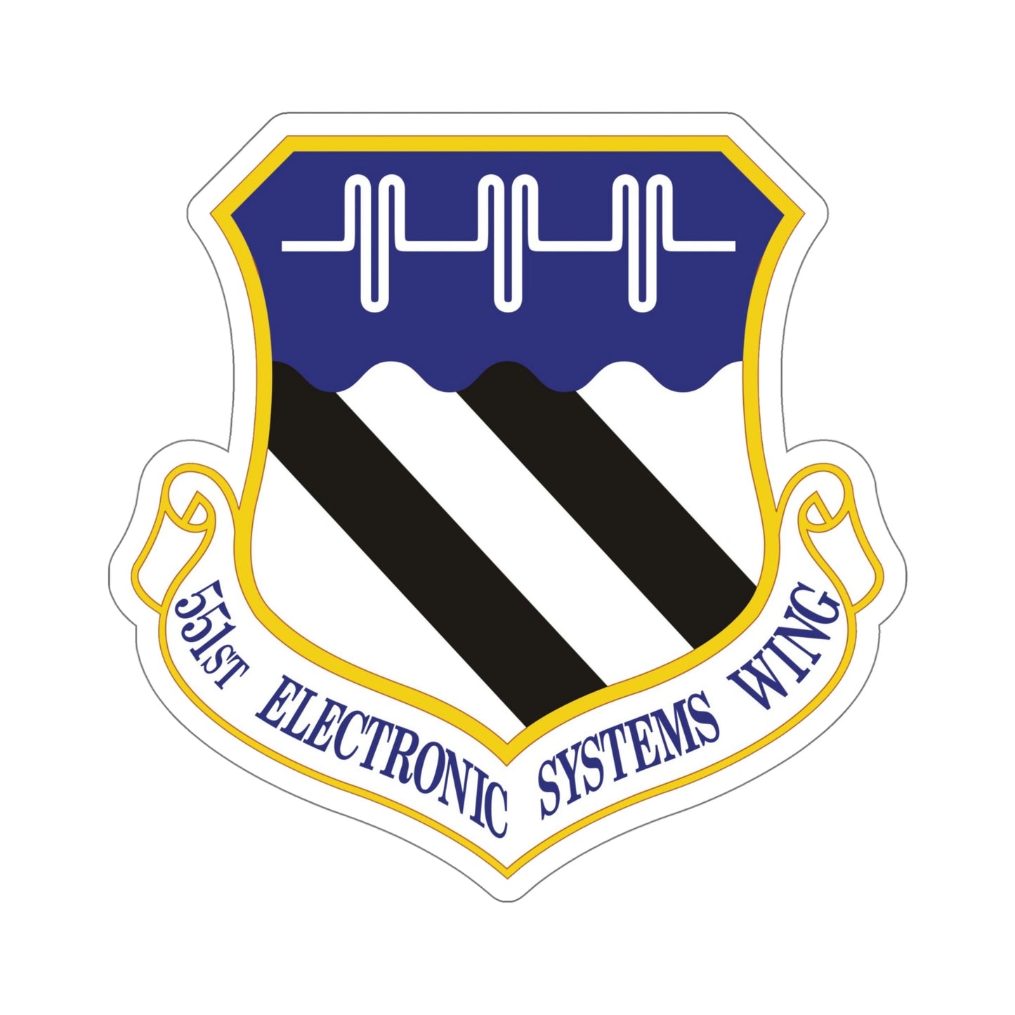 551st Electronic Systems Wing (U.S. Air Force) STICKER Vinyl Die-Cut Decal-6 Inch-The Sticker Space
