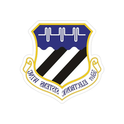 551st Electronic Systems Wing (U.S. Air Force) REVERSE PRINT Transparent Die-Cut STICKER 3 Inch Die-Cut Transparent - The Sticker Space
