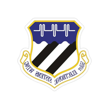 551st Electronic Systems Wing (U.S. Air Force) REVERSE PRINT Transparent Die-Cut STICKER 4 Inch Die-Cut Transparent - The Sticker Space
