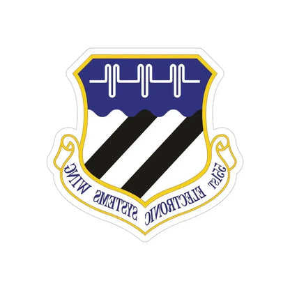 551st Electronic Systems Wing (U.S. Air Force) REVERSE PRINT Transparent Die-Cut STICKER 5 Inch Die-Cut Transparent - The Sticker Space