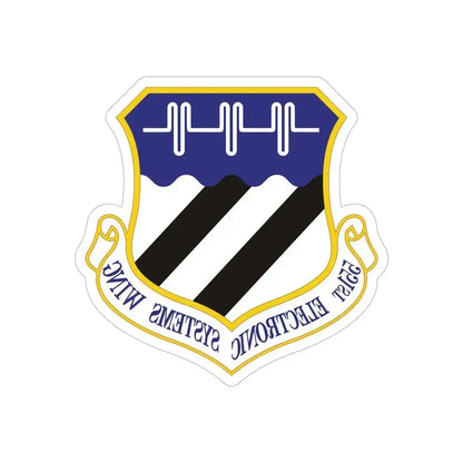 551st Electronic Systems Wing (U.S. Air Force) REVERSE PRINT Transparent Die-Cut STICKER 6 Inch Die-Cut Transparent - The Sticker Space