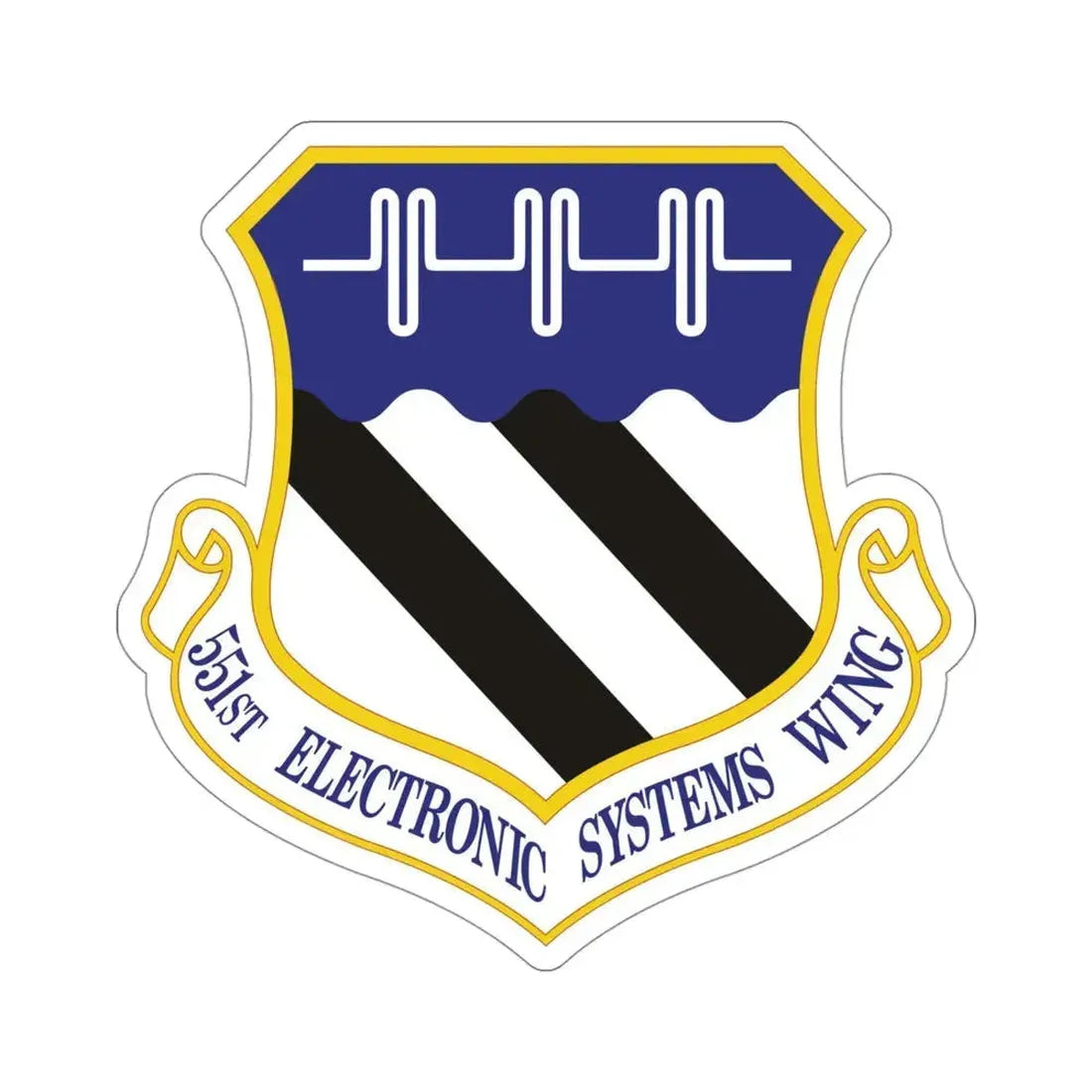 551st Electronic Systems Wing (U.S. Air Force) STICKER Vinyl Die-Cut Decal 4 Inch - The Sticker Space