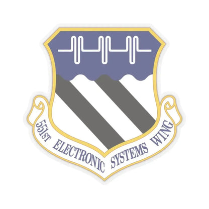 551st Electronic Systems Wing (U.S. Air Force) STICKER Vinyl Kiss-Cut Decal 2 Inch Transparent - The Sticker Space