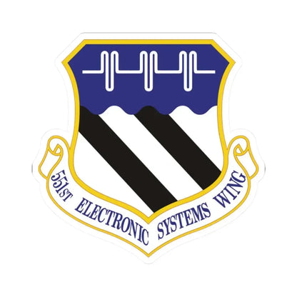 551st Electronic Systems Wing (U.S. Air Force) STICKER Vinyl Kiss-Cut Decal 2 Inch White - The Sticker Space