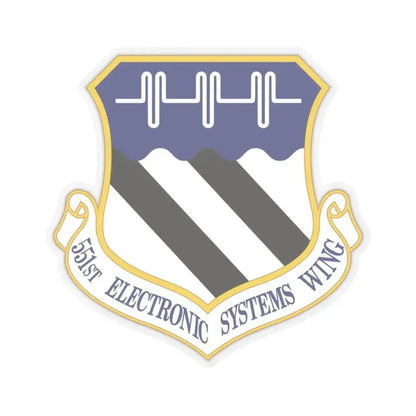 551st Electronic Systems Wing (U.S. Air Force) STICKER Vinyl Kiss-Cut Decal 3 Inch Transparent - The Sticker Space