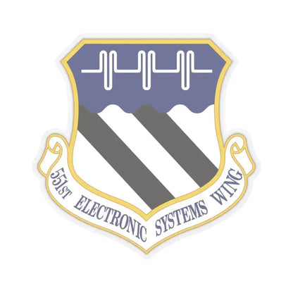 551st Electronic Systems Wing (U.S. Air Force) STICKER Vinyl Kiss-Cut Decal 4 Inch Transparent - The Sticker Space