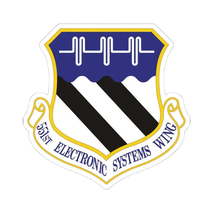 551st Electronic Systems Wing (U.S. Air Force) STICKER Vinyl Kiss-Cut Decal 4 Inch White - The Sticker Space