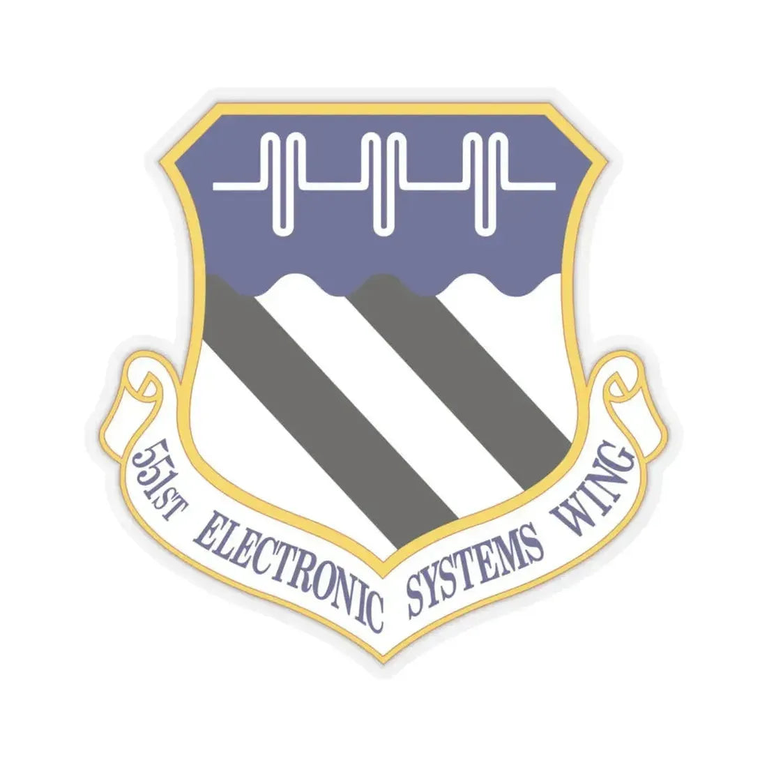 551st Electronic Systems Wing (U.S. Air Force) STICKER Vinyl Kiss-Cut Decal 6 Inch Transparent - The Sticker Space