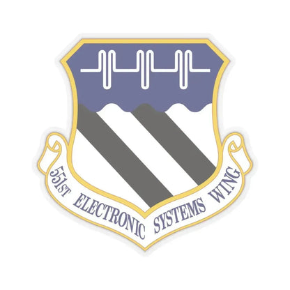 551st Electronic Systems Wing (U.S. Air Force) STICKER Vinyl Kiss-Cut Decal 6 Inch Transparent - The Sticker Space
