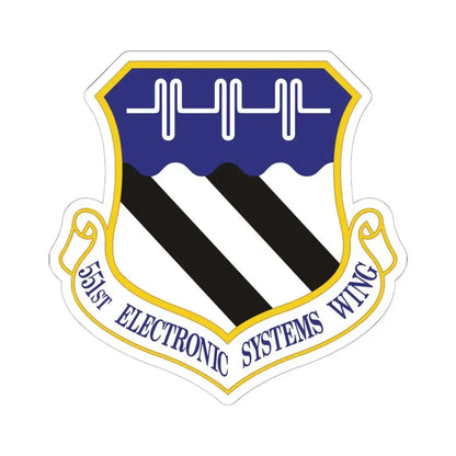 551st Electronic Systems Wing (U.S. Air Force) STICKER Vinyl Kiss-Cut Decal 6 Inch White - The Sticker Space