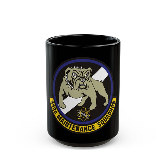 552 Maintenance Squadron ACC (U.S. Air Force) Black Coffee Mug-15oz-The Sticker Space