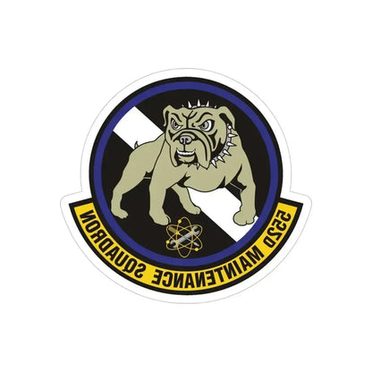 552 Maintenance Squadron ACC (U.S. Air Force) REVERSE PRINT Transparent Die-Cut STICKER 4 Inch Die-Cut Transparent - The Sticker Space