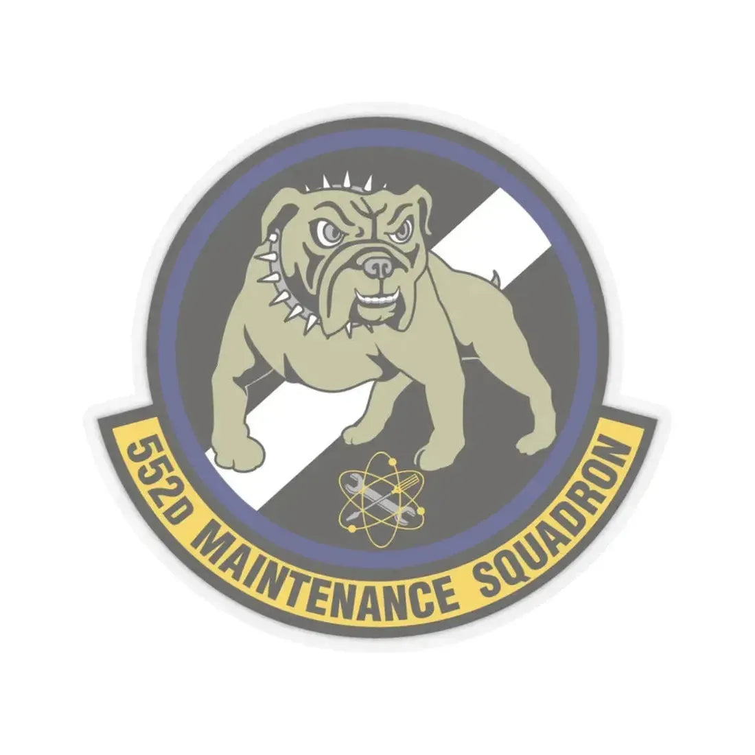 552 Maintenance Squadron ACC (U.S. Air Force) STICKER Vinyl Kiss-Cut Decal 3 Inch Transparent - The Sticker Space