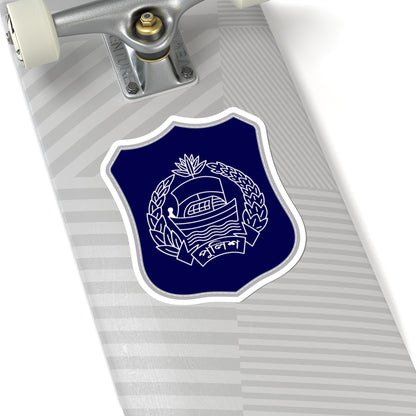 Bangladesh Police Insignia Patch 1972-2003 2009-2025 (Bangladesh) (Coat of Arms) STICKER Vinyl Kiss-Cut Decal