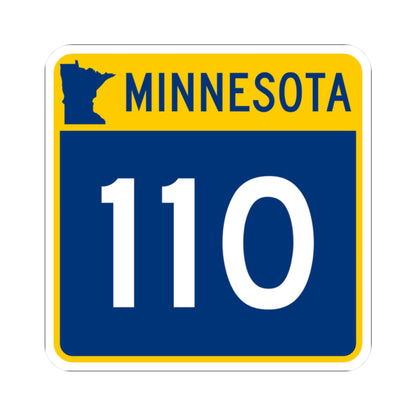 MN-110 (Minnesota) (Road Sign) STICKER Vinyl Kiss-Cut Decal