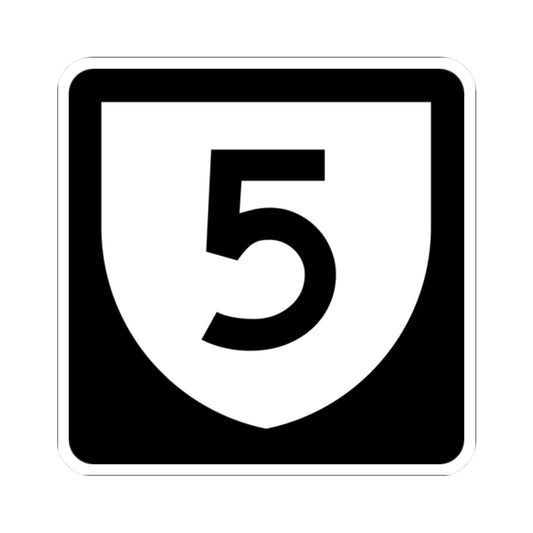 PR urban primary 5 (Puerto Rico) (Road Sign) STICKER Vinyl Kiss-Cut Decal