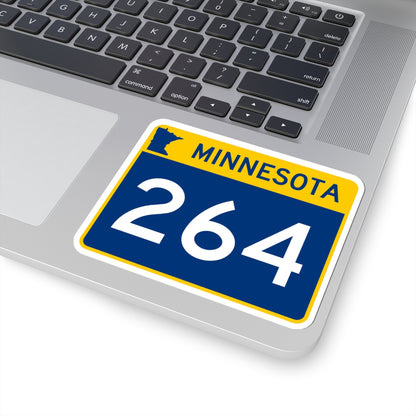 MN-264 wide (Minnesota) (Road Sign) STICKER Vinyl Kiss-Cut Decal