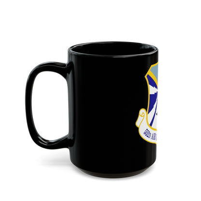 552d Air Control Wing (U.S. Air Force) Black Coffee Mug-The Sticker Space