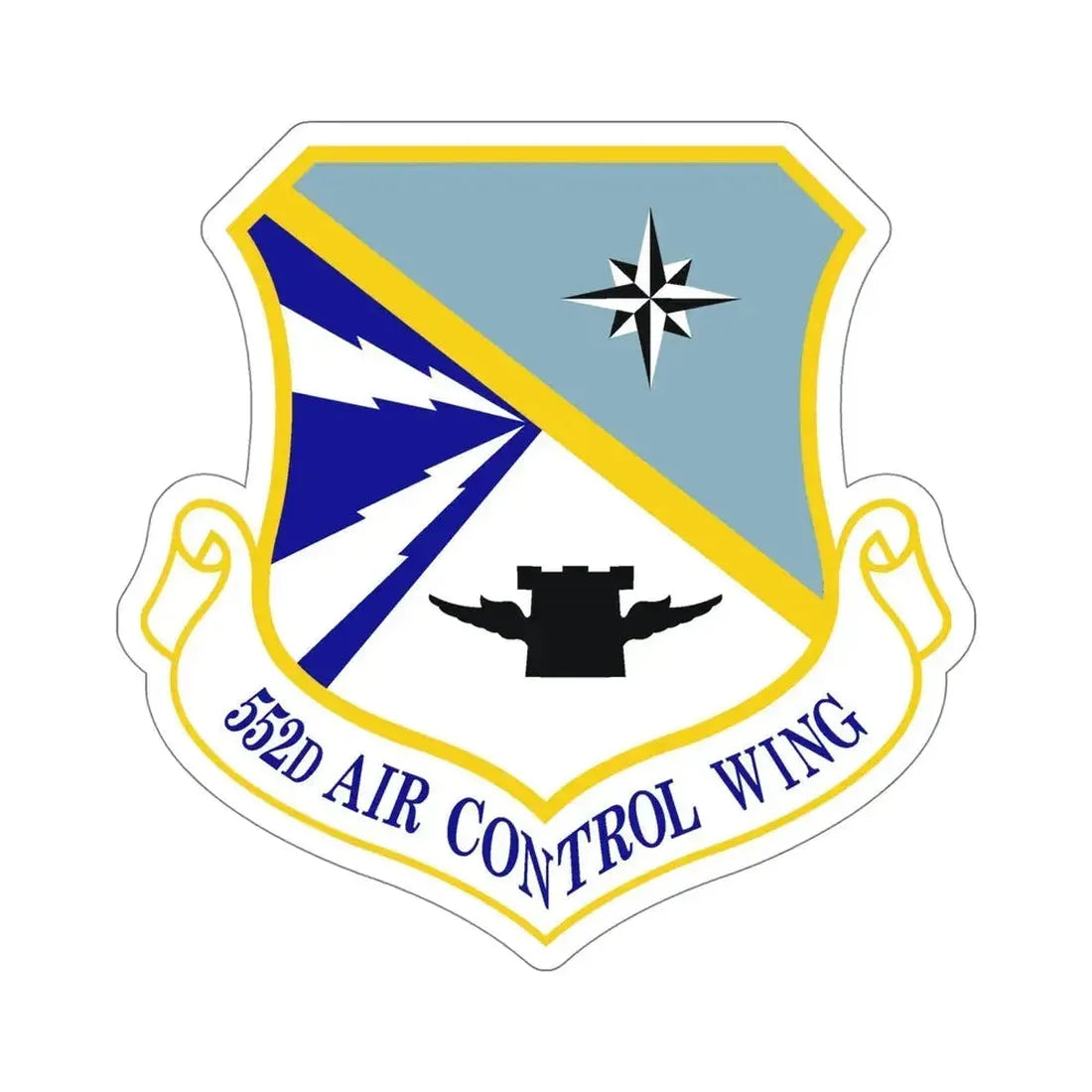 552d Air Control Wing (U.S. Air Force) STICKER Vinyl Die-Cut Decal 6 Inch - The Sticker Space