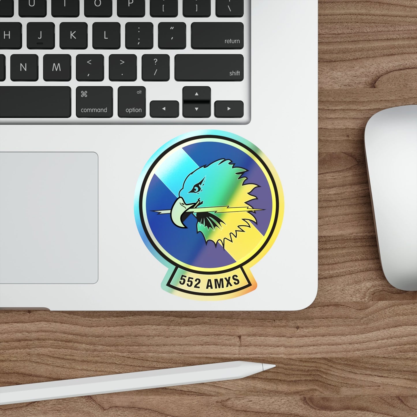 552d Aircraft Maintenance Squadron (U.S. Air Force) Holographic STICKER Die-Cut Vinyl Decal-The Sticker Space