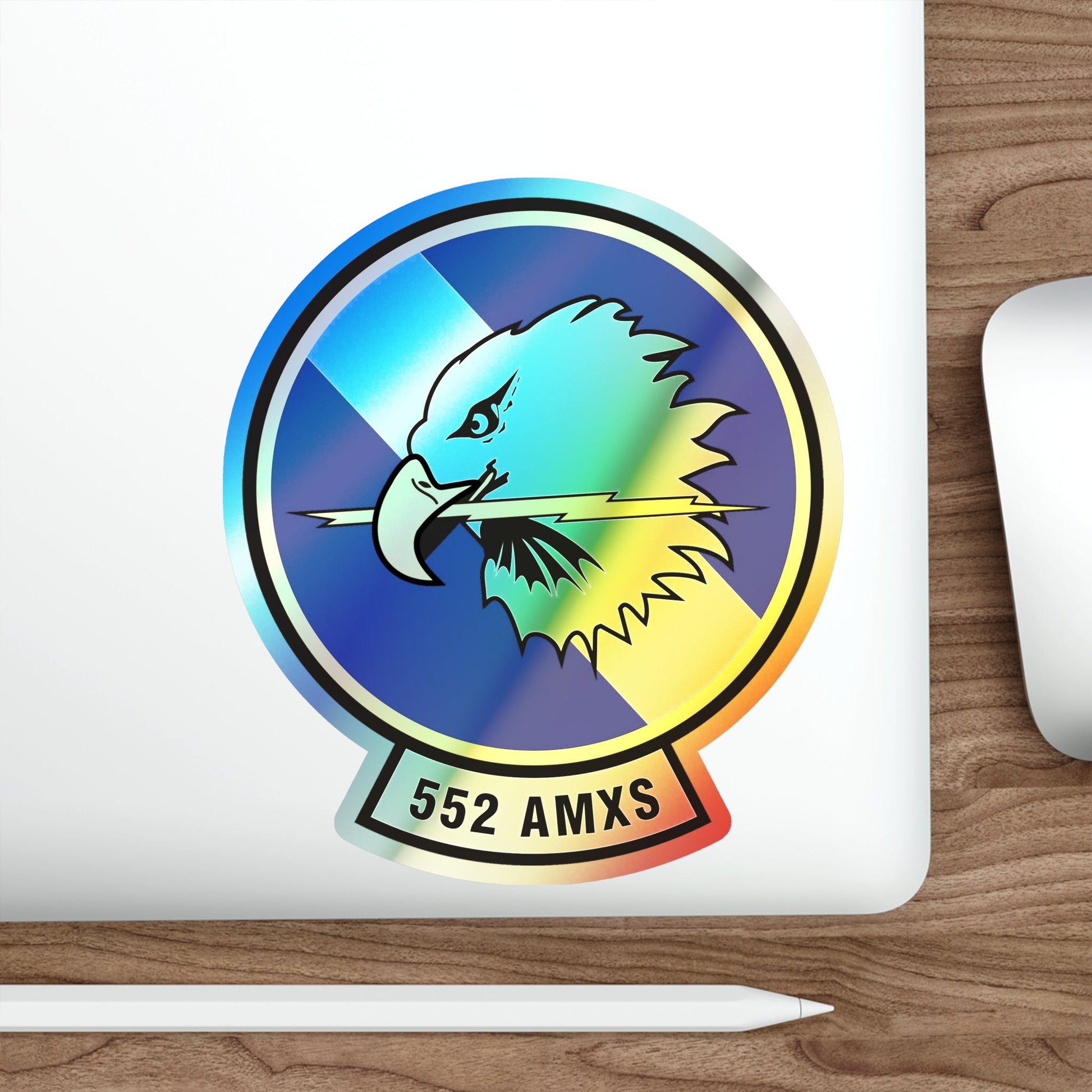 552d Aircraft Maintenance Squadron (U.S. Air Force) Holographic STICKER Die-Cut Vinyl Decal-The Sticker Space