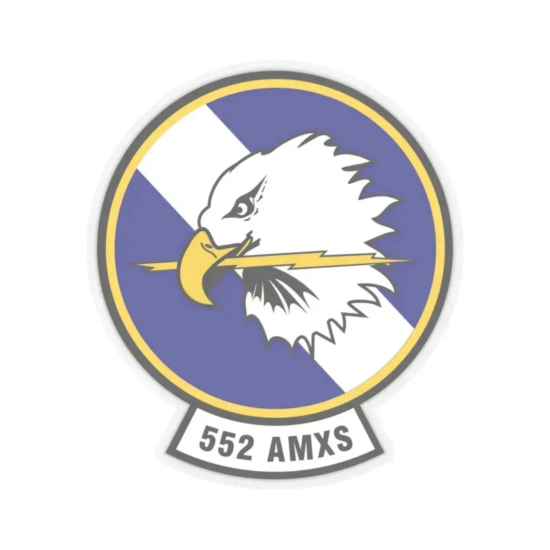 552d Aircraft Maintenance Squadron (U.S. Air Force) STICKER Vinyl Kiss-Cut Decal 4 Inch Transparent - The Sticker Space