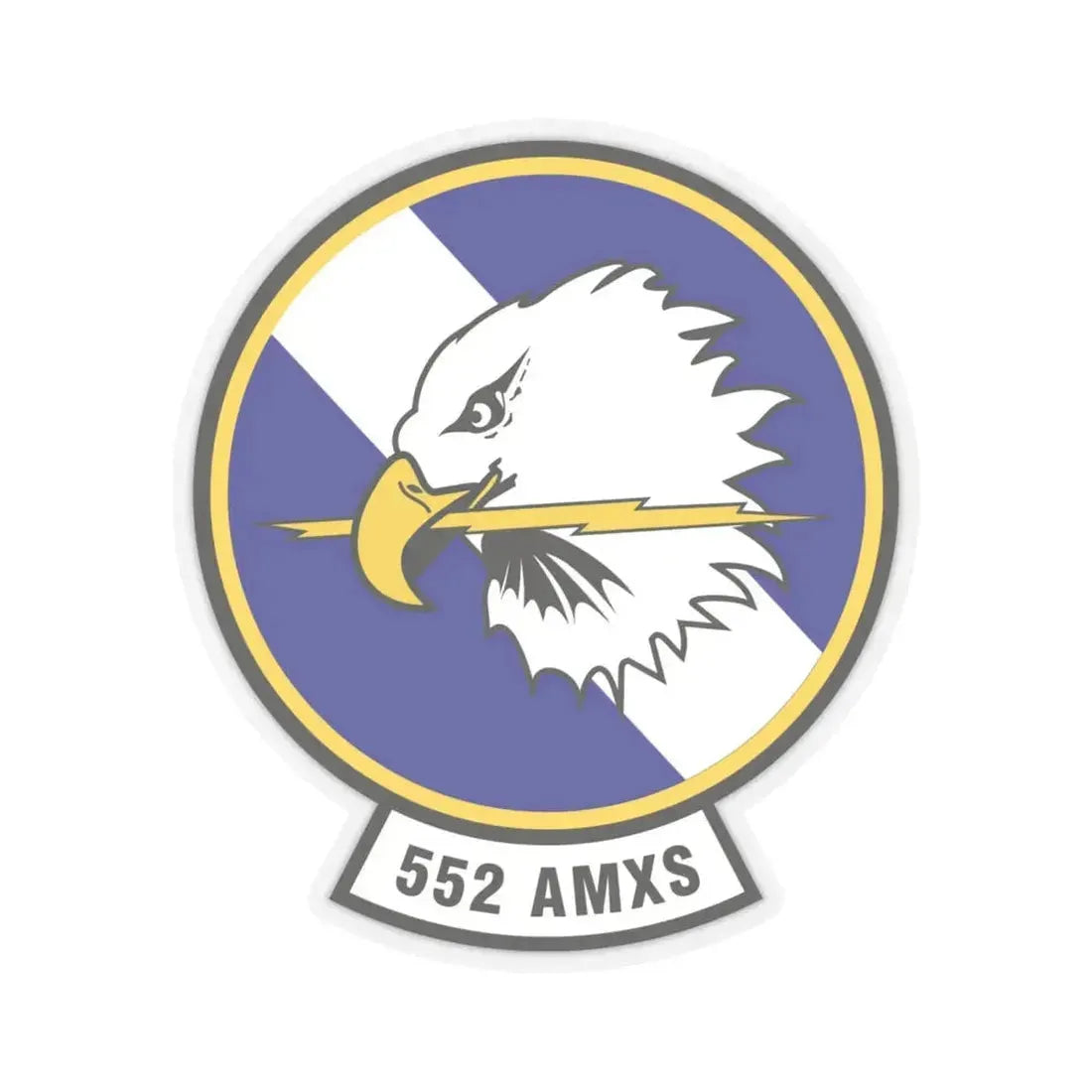 552d Aircraft Maintenance Squadron (U.S. Air Force) STICKER Vinyl Kiss-Cut Decal 6 Inch Transparent - The Sticker Space