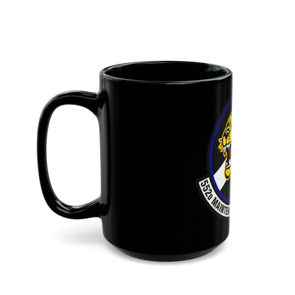 552nd Maintenance Operations Squadron (U.S. Air Force) Black Coffee Mug-The Sticker Space