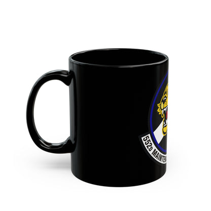 552nd Maintenance Operations Squadron (U.S. Air Force) Black Coffee Mug-The Sticker Space