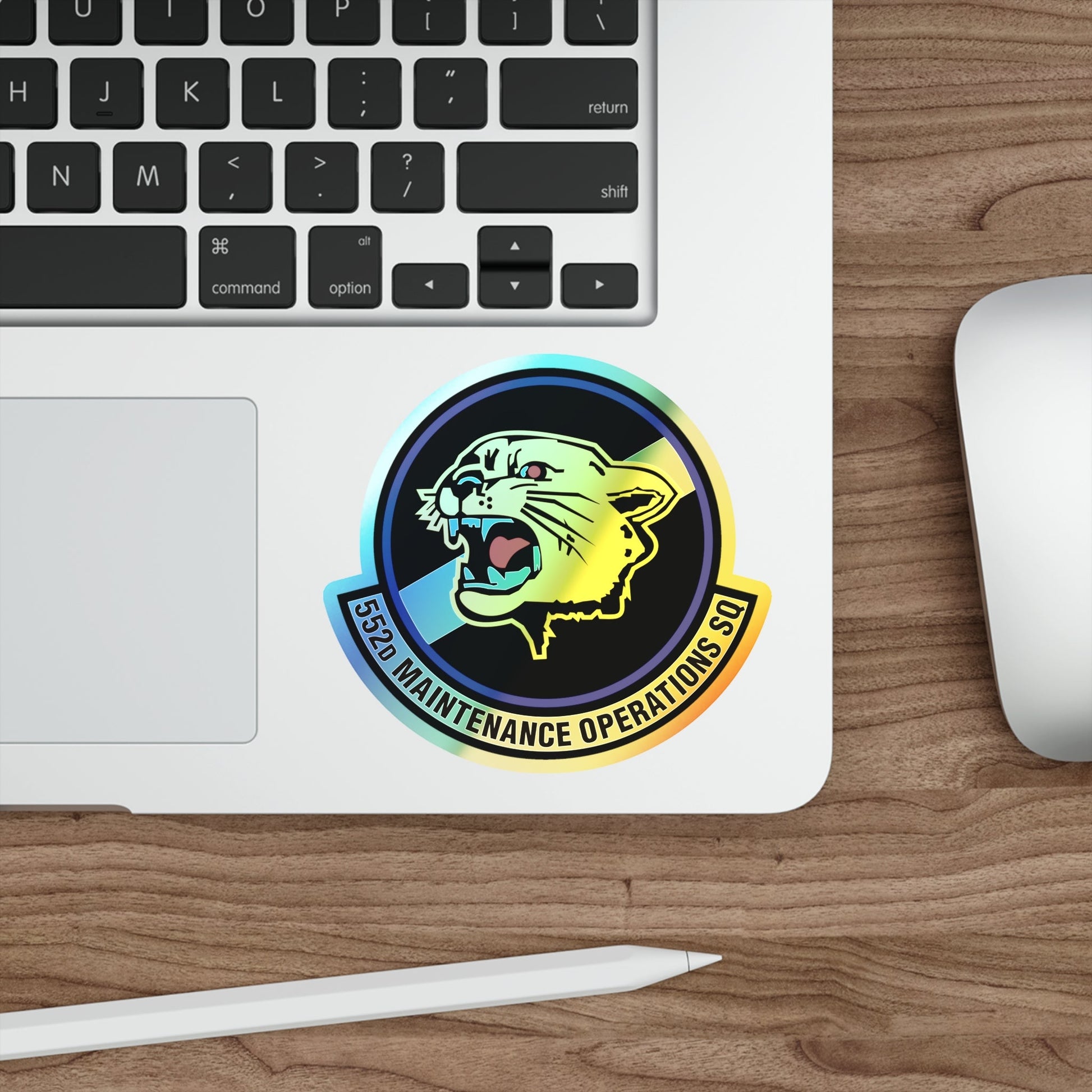 552nd Maintenance Operations Squadron (U.S. Air Force) Holographic STICKER Die-Cut Vinyl Decal-The Sticker Space