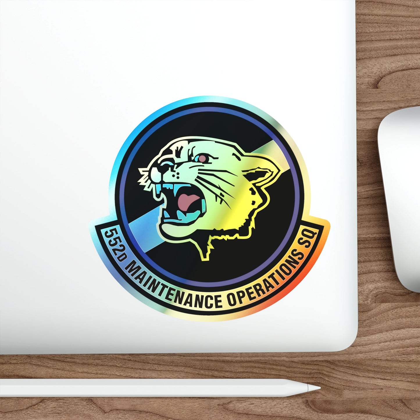 552nd Maintenance Operations Squadron (U.S. Air Force) Holographic STICKER Die-Cut Vinyl Decal-The Sticker Space