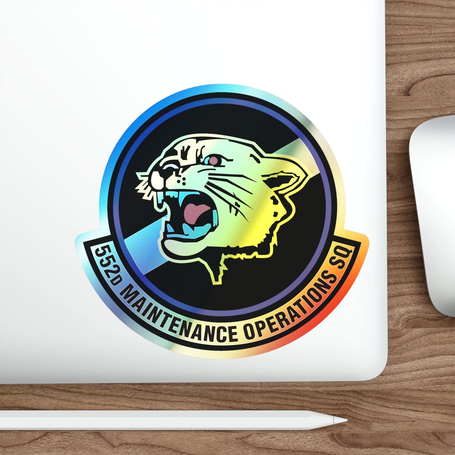 552nd Maintenance Operations Squadron (U.S. Air Force) Holographic STICKER Die-Cut Vinyl Decal-The Sticker Space