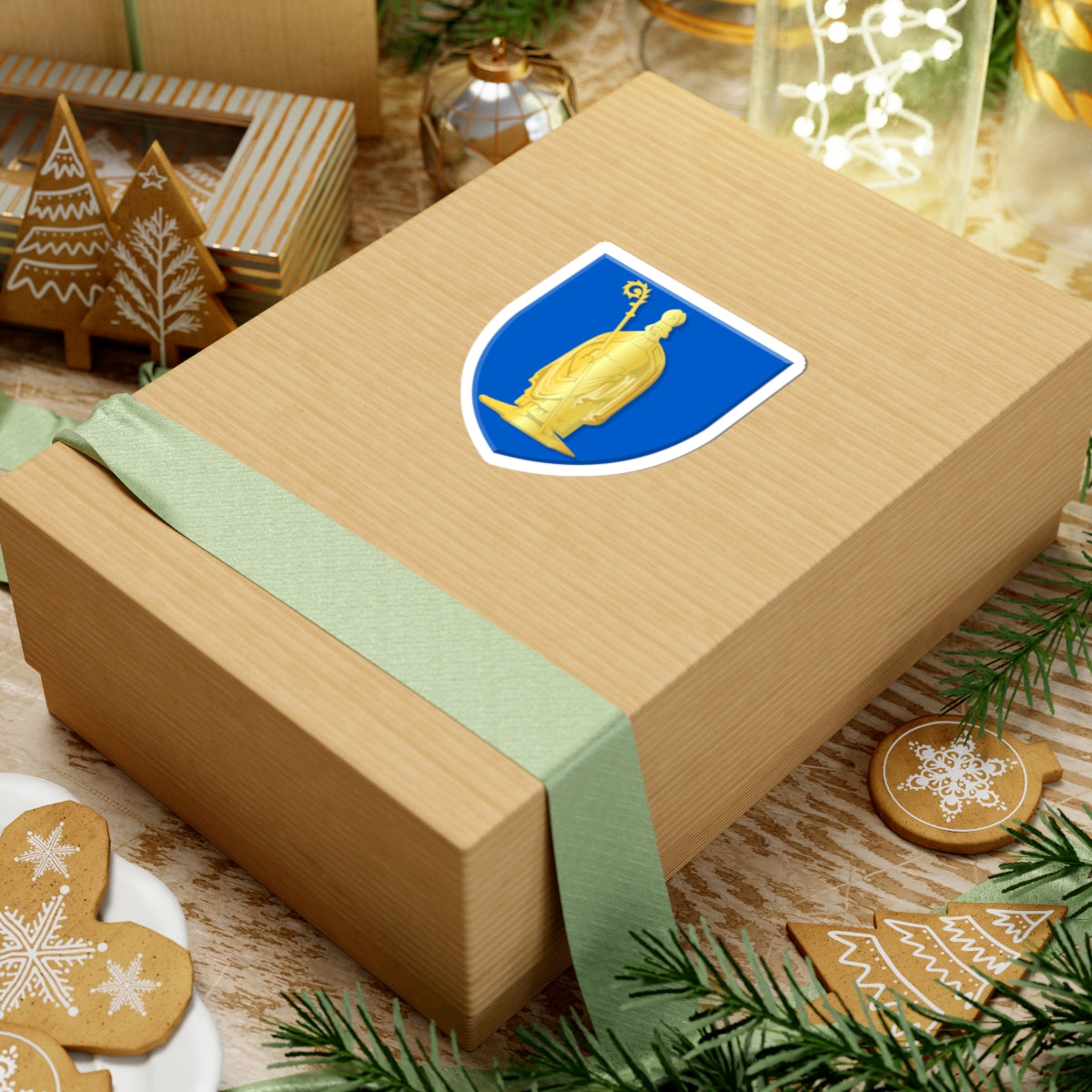 Baarle-Hertog wapen (Belgium) (Coat of Arms) STICKER Vinyl Kiss-Cut Decal