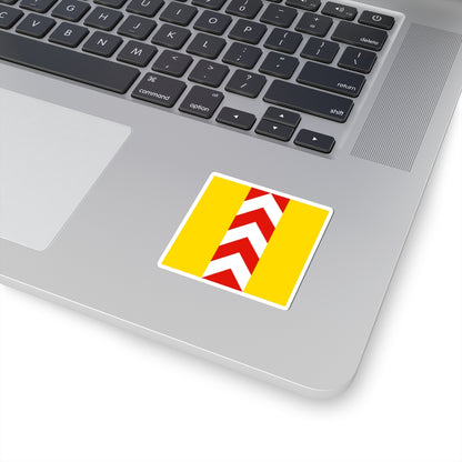 Old flag of Neuchatel (Switzerland) STICKER Vinyl Kiss-Cut Decal
