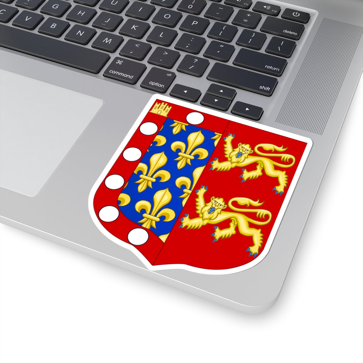 Arms of Robert of Alençon Count of Perche (Spain) (Coat of Arms) STICKER Vinyl Kiss-Cut Decal