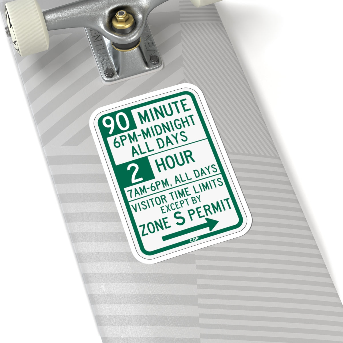 PBOT Road sign P4437L (Oregon) (Road Sign) STICKER Vinyl Kiss-Cut Decal