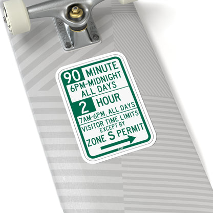PBOT Road sign P4437L (Oregon) (Road Sign) STICKER Vinyl Kiss-Cut Decal