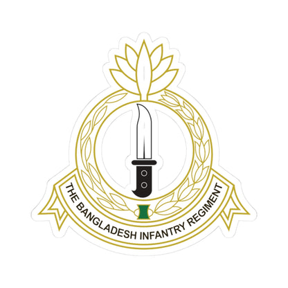 Bangladesh Infantry Regiment Insignia (Bangladesh) (Coat of Arms) STICKER Vinyl Kiss-Cut Decal