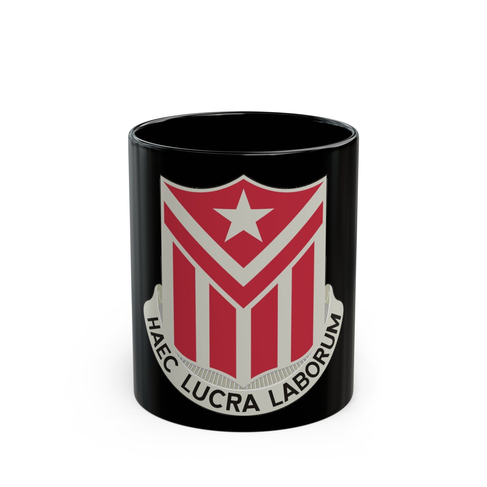 554 Engineer Battalion (U.S. Army) Black Coffee Mug-11oz-The Sticker Space