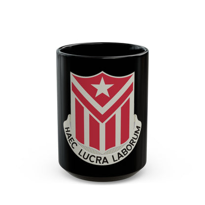 554 Engineer Battalion (U.S. Army) Black Coffee Mug-15oz-The Sticker Space