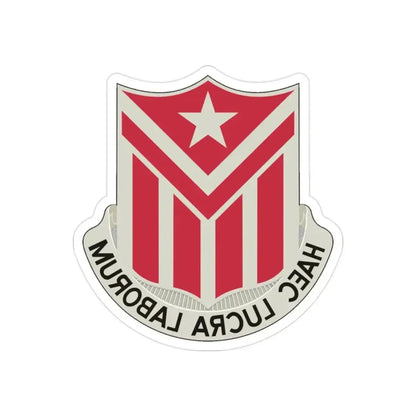 554 Engineer Battalion (U.S. Army) REVERSE PRINT Transparent Die-Cut STICKER 2 Inch Die-Cut Transparent - The Sticker Space