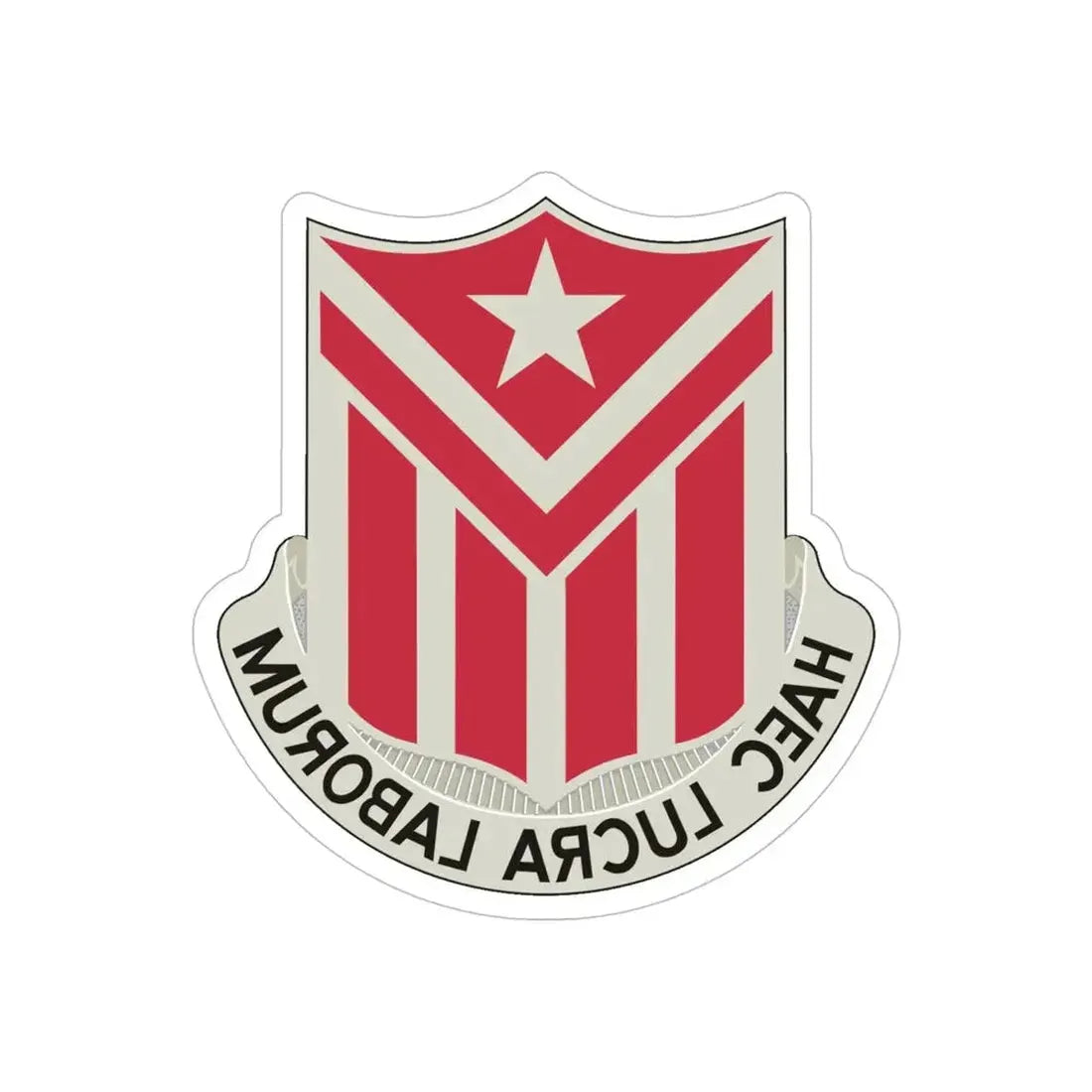 554 Engineer Battalion (U.S. Army) REVERSE PRINT Transparent Die-Cut STICKER - The Sticker Space