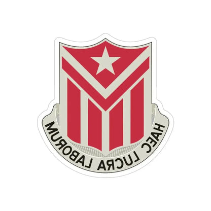 554 Engineer Battalion (U.S. Army) REVERSE PRINT Transparent Die-Cut STICKER - The Sticker Space