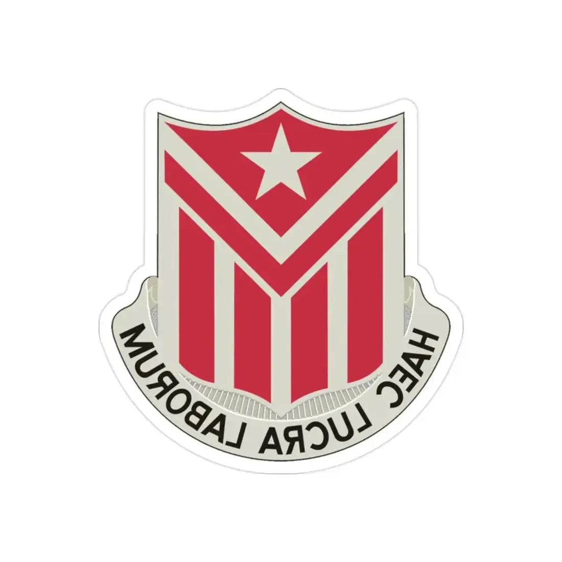 554 Engineer Battalion (U.S. Army) REVERSE PRINT Transparent Die-Cut STICKER - The Sticker Space