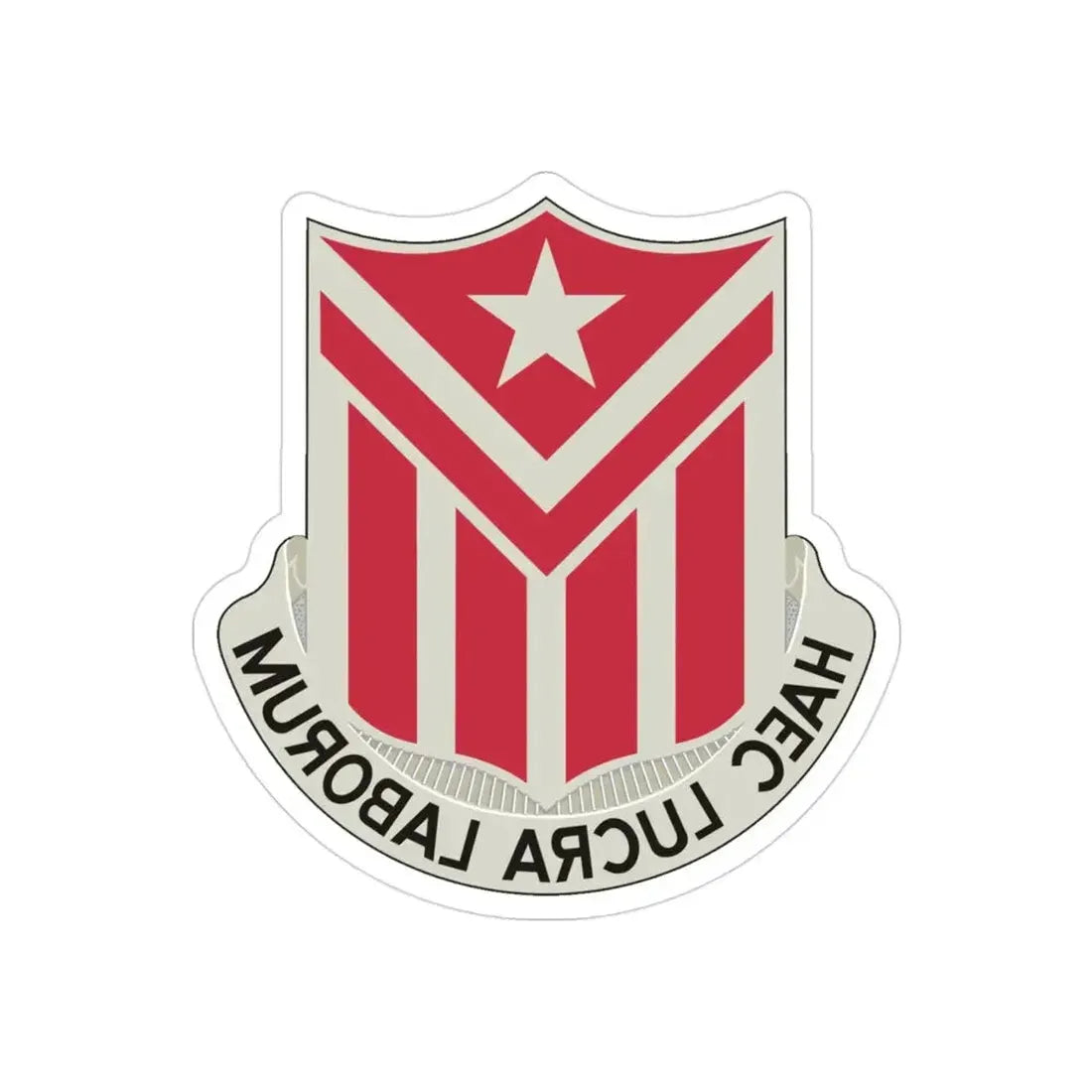 554 Engineer Battalion (U.S. Army) REVERSE PRINT Transparent Die-Cut STICKER - The Sticker Space