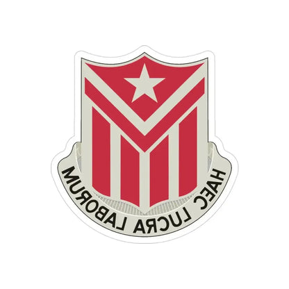 554 Engineer Battalion (U.S. Army) REVERSE PRINT Transparent Die-Cut STICKER - The Sticker Space