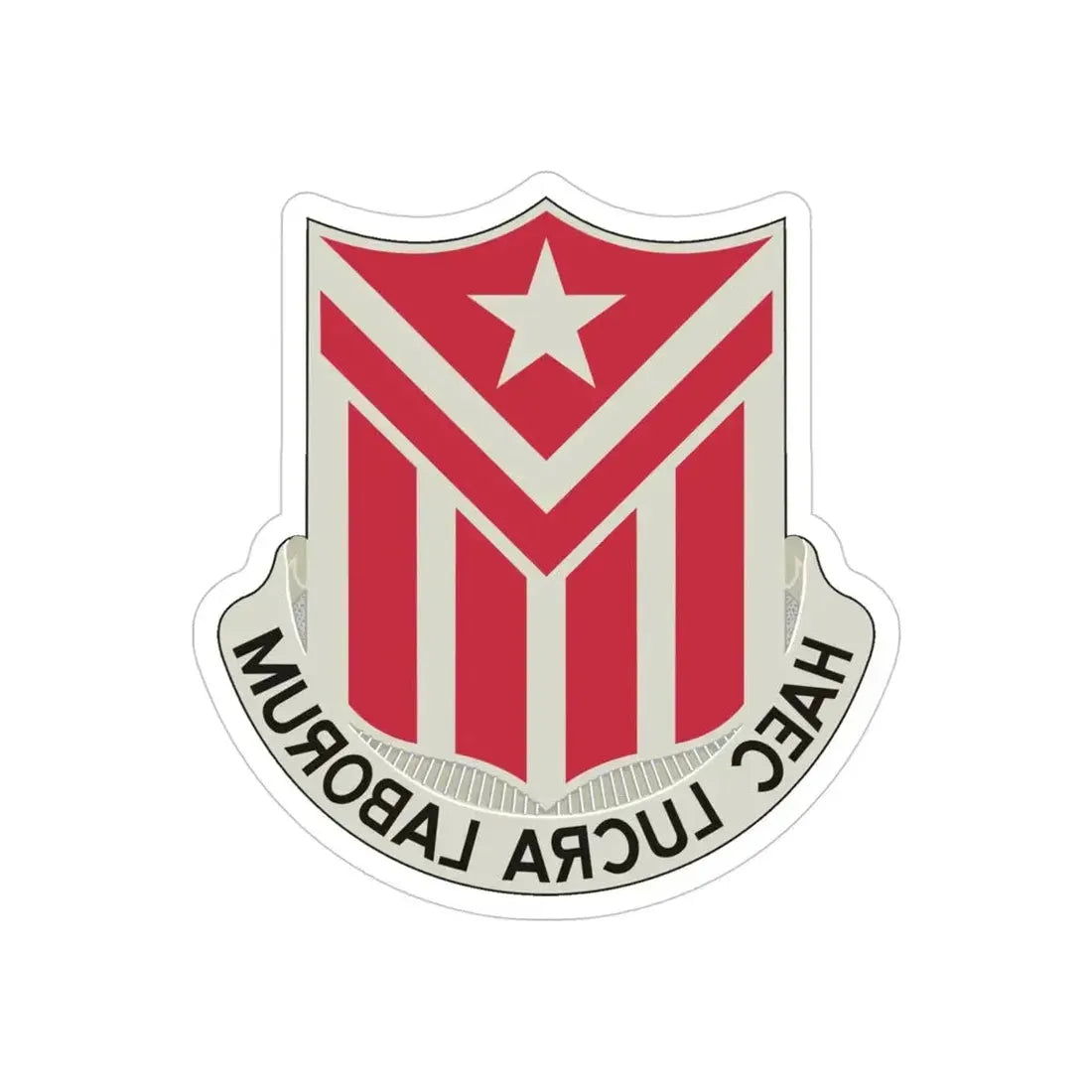 554 Engineer Battalion (U.S. Army) REVERSE PRINT Transparent Die-Cut STICKER - The Sticker Space