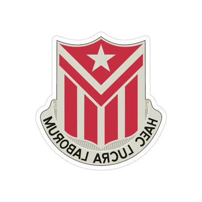 554 Engineer Battalion (U.S. Army) REVERSE PRINT Transparent Die-Cut STICKER - The Sticker Space