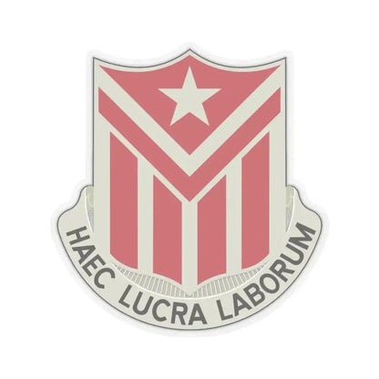 554 Engineer Battalion (U.S. Army) STICKER Vinyl Kiss-Cut Decal 4 Inch Transparent - The Sticker Space