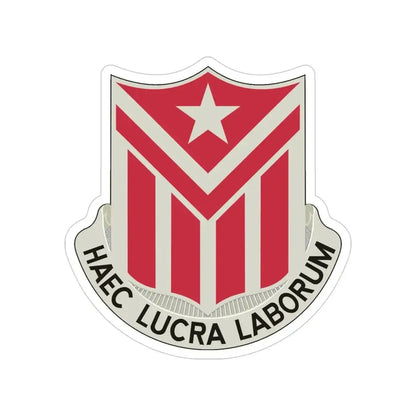 554 Engineer Battalion (U.S. Army) Transparent STICKER Die-Cut Vinyl Decal 4 Inch - The Sticker Space